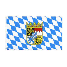 Флаг с Баварской эмблемой 60x90/90x150 см 2024 - купить недорого