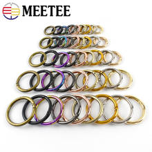 Meetee 5pcs 10-50mm Metal O Ring Round Openable Spring Snap Clasp Clip Buckle DIY Bag Keyring Decor Pendant Hang Hook Accessory 2024 - buy cheap