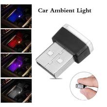 Mini USB Light LED Modeling Car Ambient Light Neon Interior Light Car Jewelry USB Night Light For Car, Computer, Mobile Power 2024 - buy cheap