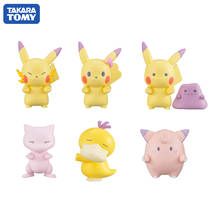 Pokemon Mystery Box 6PCS/set Pikachu Eevee Action Figure Pokemon Takara Tomy Big Head Doll Elf Series Ball Children Toy Gifts 2024 - buy cheap