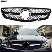 Car Front Grill Bumper Upper Grille Facelift Fit For Mercedes Benz W204 C-Class 2008 2009 2010 2011 2012 2013 2014 AMG Style 2024 - buy cheap