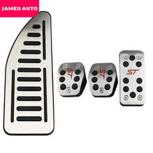 Jameo-pedales de acero inoxidable para Ford Focus 2 3 4 MK2 MK3 MK4 Kuga Escape RS ST 2005-2020, juego de Pedal de freno de embrague, almohadillas 2024 - compra barato