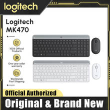 Logitech Original MK470 Wireless Keyboard And Mouse Set Ultra-Thin 2.4G Silent 1000DPI Slim Keboards Mice Comos PC Laptop Office 2024 - buy cheap
