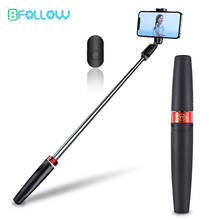 BFOLLOW 3 in 1 Selfie Stick Tripod Wireless Bluetooth Cell Phone Holder Handheld for iPhone Samsung Huawei Shooting Video Vlog 2024 - buy cheap
