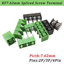 10Pcs/Lot KF7.62 MM 2Pin 3Pin 4Pin PCB Terminal Block Connector KF7.62 2-4Pin Pitch 7.62mm Straight Needle PCB Screw Adapter 2024 - buy cheap