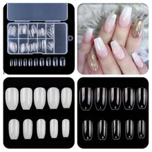 100PCS Professional Short Coffin False Nail Full Cover Fake Nails 10 Style Acrylic French Fake Nails Art Press On Nails Tools 2024 - buy cheap