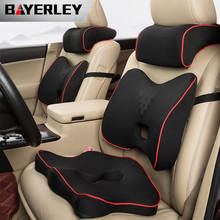 Reposacabezas en forma de U para coche, almohada de espuma viscoelástica para Interior del asiento, soporte para el cuello y la cintura, Protector Lumbar, accesorios para cojín del asiento, nuevo 2024 - compra barato