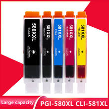Compatible For Canon 580 581 PGI-580 CLI-581 PGI580 580XL 581XL Ink Cartridge PIXMA TR7550 TR8550 TR 7550 TS6150 TS6151 Printer 2024 - buy cheap