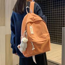 SEETIC-mochila escolar Kawaii para mujer, morral bonito para estudiantes universitarios, morral de viaje grande, Color sólido, 2021 2024 - compra barato