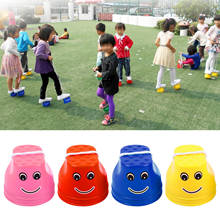 1 Pair Plastic Smile Face Walking Jumping Feet Stilts Balancing Shoes for Kids Children Outdoor Walker Sport Games Toy 2024 - buy cheap