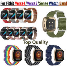 Pulsera de nailon para reloj inteligente fitbit Versa3/Sense, repuesto de alta calidad, para fitbit Versa 3 2024 - compra barato