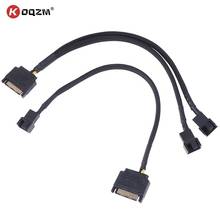 Sleeved SATA 15Pin to 2 Way 3Pin 4Pin Fan Power Adapter Extension Cable Wire Cord Useful Computer Cables Connectors 2024 - buy cheap