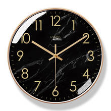 Reloj de pared Negro Nórdico, diseño moderno, creativo, grande, silencioso, para dormitorio, cocina, PVC, decoración para sala de estar, regalo 2024 - compra barato