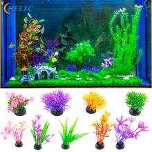 New Artificial Plastic Water Plant Grass Aquarium Decorations Plants Fish Tank Grass Flower Ornament Decor Aquatic Accessories 2024 - buy cheap