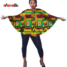 2021 New Africa Women Bazin Riche Dashiki Shawl Top African Print Tops Shirt Plus Size Women Shawl Clothes Accessory SP114 2024 - buy cheap