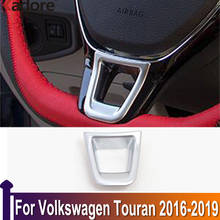 Moldura para cubierta del volante de coche, pegatina protectora para Interior, accesorios de estilismo para Volkswagen Touran 2016 2017 2018 2019 2024 - compra barato