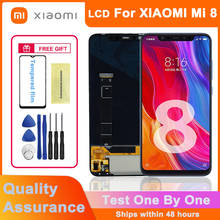Pantalla LCD original de 100% "para Xiaomi Mi 8, componentes de digitalizador con pantalla táctil, con Marco, 6,21 probado 2024 - compra barato