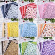 7Pcs Colourful 100% Cotton Fabric printed cotton fabric quilting fabric sewing supplies DIY handbag patchwork fabric 25*25cm 2024 - buy cheap