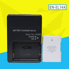 1pc EN-EL14A ENEL14 EN EL14A Camera Battery For Durable D5500 D5300 D5200 D3200 D3300 D5100 P7800 P7700 With MH-24 charger 2024 - buy cheap