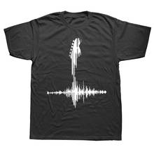 Camiseta masculina batimentos cardíacos, camiseta de manga curta com estampa bassista 2024 - compre barato
