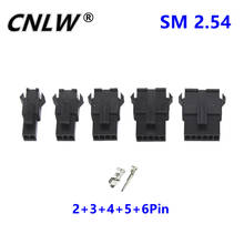 50 Sets/lot  2+3+4+5+6Pin  2.54mm SM2.54 series Multipole Adapter Connector plug With male and female pins 2024 - buy cheap