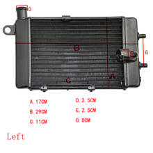 Radiador izquierdo para motocicleta, piezas de repuesto de aluminio para Aprilia Tuono1000 RSV1000R Tuono RSV 1000, 2002-2005 2024 - compra barato