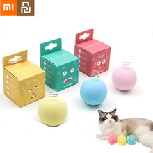 Умные игрушки для кошек XIAOMI, интерактивный мяч, тренировочная игрушка для кошек, игрушечный мяч для домашних животных, товары для питомцев, игрушка с реальным звуком 2024 - купить недорого