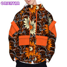 Abrigo africano con capucha para hombre, chaqueta de manga larga con estampado africano, WYN1178 2024 - compra barato