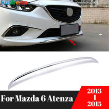 Front Bottom Bumper Trim Cover For Mazda 6 MAZDA6 Atenza 2013 2014 2015 ABS Chrome Head Bumper Lip Molding Trim Car Accessories 2024 - buy cheap