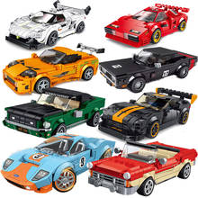 Blocks Speed Champions City Racers Famous Cars Vehicle Super Diy Kids Moc Toys Sets Boys Model Building Sports 2021 Technique 2024 - buy cheap