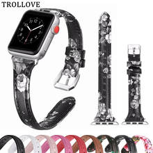 Pulseira de couro para apple watch, 38mm 42mm, pulseira de substituição para mulheres, 44mm 40mm, apple watch séries 4 3 2 5 2024 - compre barato