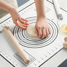 Силиконовый коврик для выпечки, большой кондитерский коврик, антипригарный коврик для выпечки тортов, пиццы, разминания, раскатного теста, вкладыши для выпечки с измерениями, формы для выпечки 2024 - купить недорого
