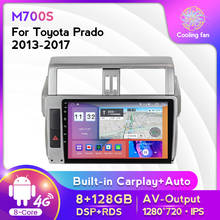 Radio con GPS para coche, reproductor Multimedia con Android 128, 6G + 10,0G, vídeo, No 2Din, DVD, para Toyota Land Cruiser Prado 150 2013 - 2017 2024 - compra barato