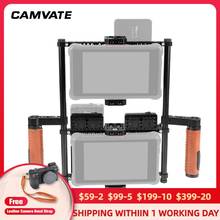 CAMVATE-Plataforma de jaula de Monitor 2 en 1, placa de montaje QR con bloqueo en V y mango para Monitor LCD de 5 y 7 pulgadas (ATOMOS NINJA INFERNO) 2024 - compra barato