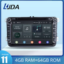 LJDA 2 Din Car DVD Player for VW Golf 6 Golf 5 Passat b7 cc b6 SEAT leon Tiguan Skoda Octavia T5 Multimedia GPS Radio Headunit 2024 - buy cheap