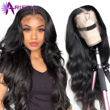 Ar-peruca 100% com cabelo humano, peruca de renda frontal, 28, 30 vogue, cabelo humano, para mulheres negras, pre-plucked, baby hair, remy, 4x4 2024 - compre barato