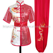 NEW Chinese wushu uniform Kungfu clothes Martial arts suit changquan outfit taolu garment for male girl female boy kids adults 2024 - buy cheap