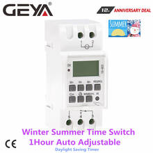 Geya-interruptor de horário de inverno, automático, ajustável, temporizador, programável, diário, controlador de tempo digital, 16a, 220v 2024 - compre barato