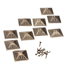 Tachuelas decorativas para tapicería de uñas, accesorios de decoración para sofá de joyería antigua, cuadrado, accesorios de Hardware, 10 Uds., 21mm x 21mm 2024 - compra barato