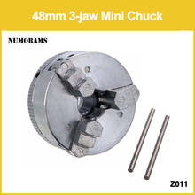 Frete grátis!/z011 mini metal 3-mandíbula chuck com 2 peças alavanca de bloqueio/48mm 3-mandíbula chuck/1.8 56 56mm /12 65 65mm diâmetro de aperto 2024 - compre barato