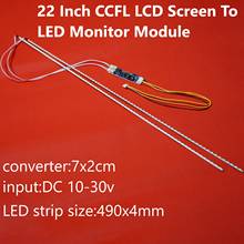 Novo kit de fita de luz de fundo led 490mm dc 10-30v 22 cabeças tela lcd ccfl para módulo monitor led 2024 - compre barato