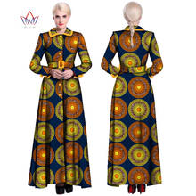 Vestidos africanos para mulheres, de estampa de cera bazin rica, vestidos longos de noite, roupas finas wy902, 2019 2024 - compre barato