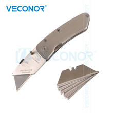 Professional Folding Utility Knife Stainless Steel Woodworking Outdoor Camping Knife with Spare Blades Hand Cutting Tools 2024 - buy cheap