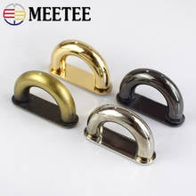 Meetee-hebilla de anillo de Metal D, hebilla de aleación para zapatos, bolsas, puente de arco, accesorios de costura DIY, 5/10 Uds., 13mm, AP523 2024 - compra barato
