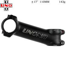 UNO-vástago de bicicleta de montaña ultraligero, piezas de bicicleta con logotipo pequeño, 31,8mm, 7/17/35 grados, 60/70/80/90/100/110/120/130mm 2024 - compra barato