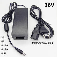 Adaptador de corriente Universal, convertidor de 36 V, 4A, CA, 100V-240V, CC, 36 V, voltios, 4000mA, enchufe europeo, estadounidense, británico y australiano, adaptador de conmutación de 5,5x2,5mm 2024 - compra barato