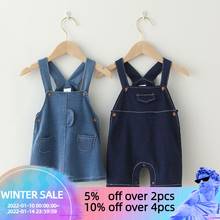 Summer Baby Denim Dress For 0-2Y Soft Cotton Newborn Baby Girl Dress Romper Baby Girl Clothes Overalls 2024 - buy cheap