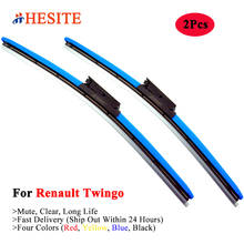Colorful Frameless Hybrid Car Windshield Wipers For Renault Twingo 1 2 3 RS I II III MK1 MK2 Model Accessories 2000-2020 24"+16" 2024 - buy cheap
