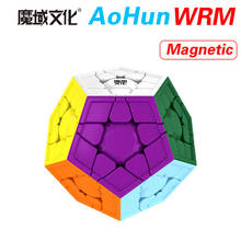 MoYu AoHun-cubo mágico magnético WRM Megaminxeds, dodecaedro profesional Neo Speed, rompecabezas, juguetes antiestrés para niños 2024 - compra barato