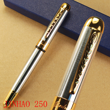Jinhao 250 silver and golden twist BALLPOINT PEN Free Shipping 2024 - купить недорого